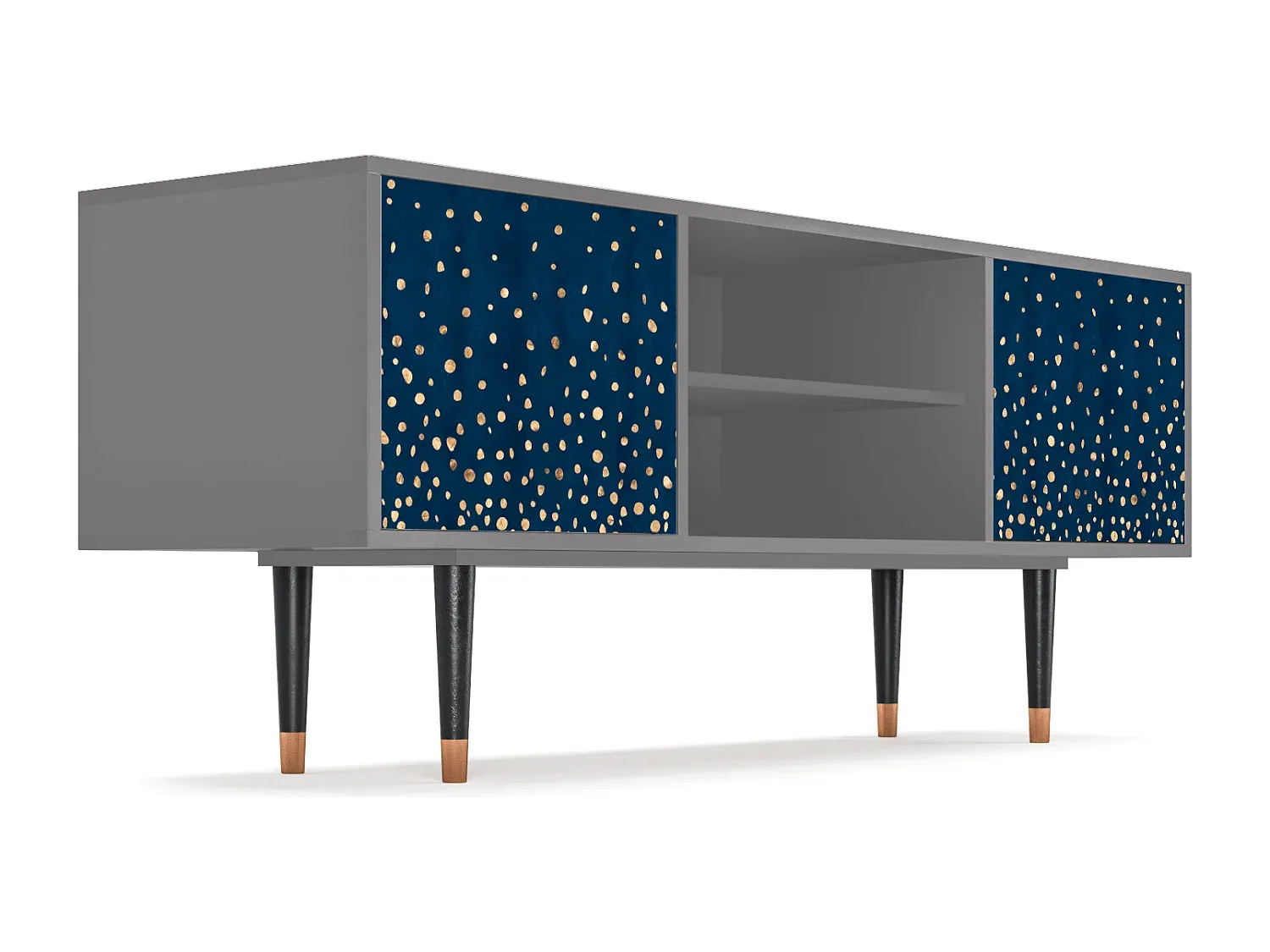 Moderner Fernsehtisch, 170 cm, Grau