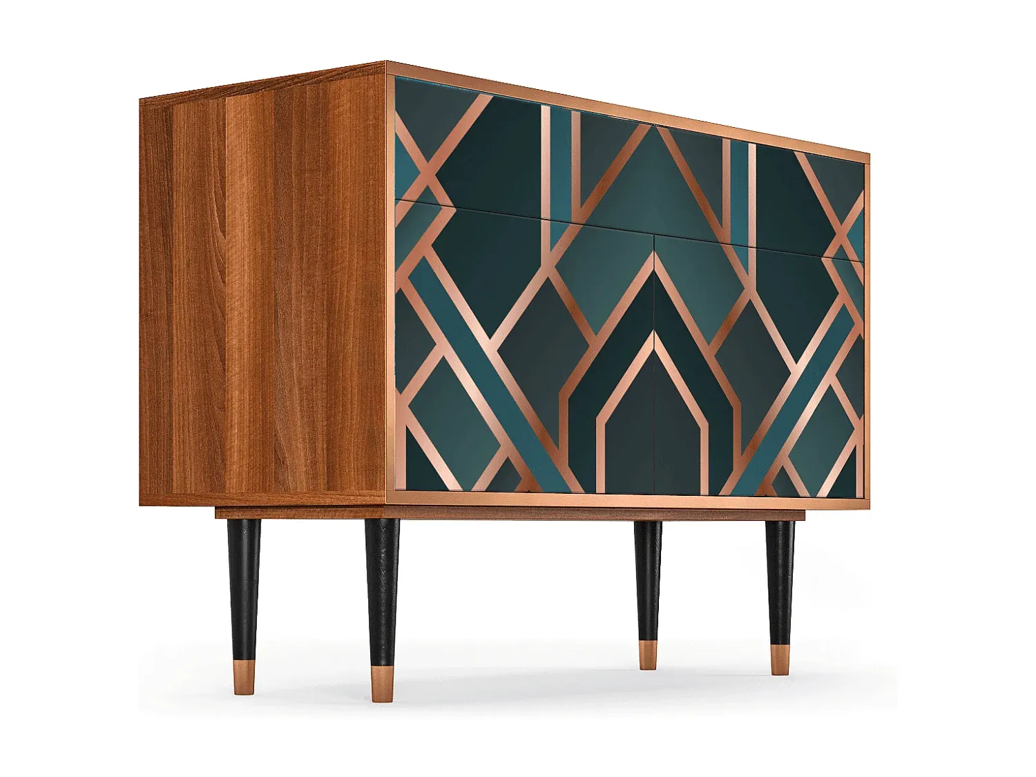 Moderne Sideboard in Walnussoptik