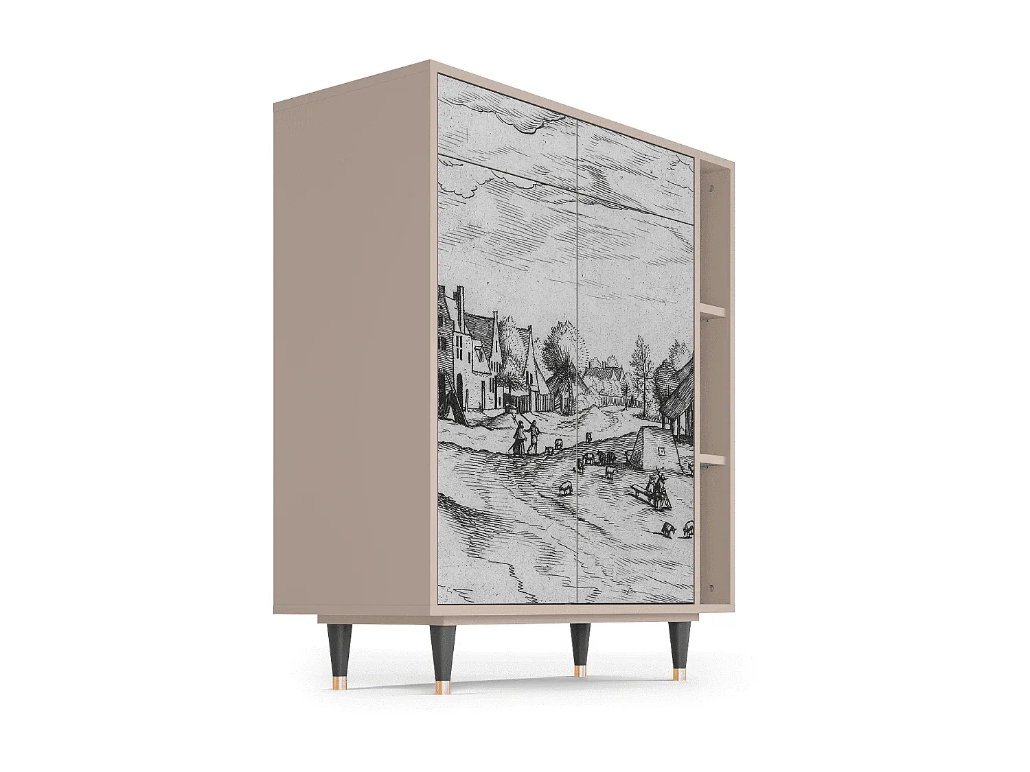 Landhaus-Stil Kommode 96x110x41 cm