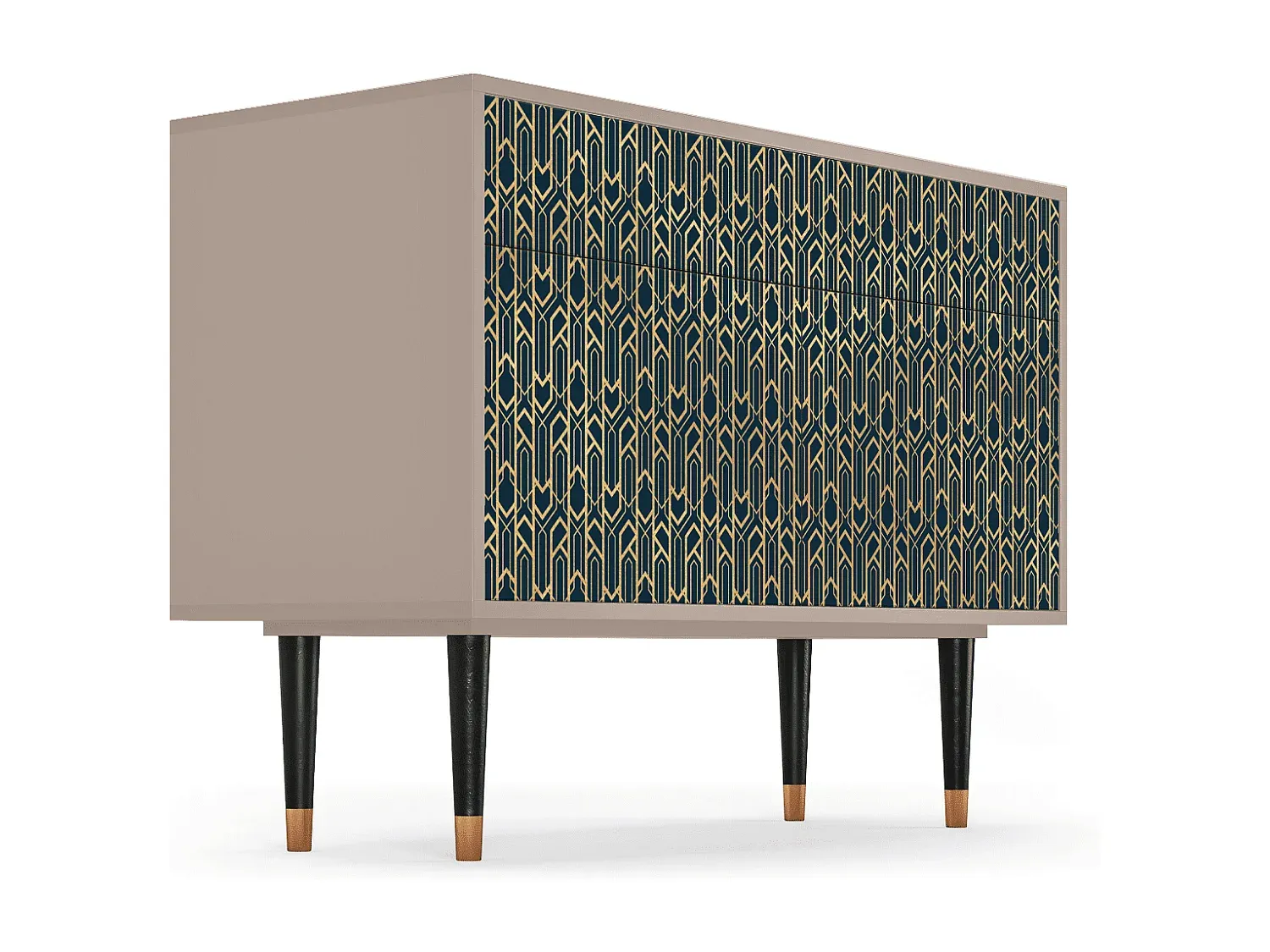 Eleganter Sideboard 115x85x48 cm in Beige