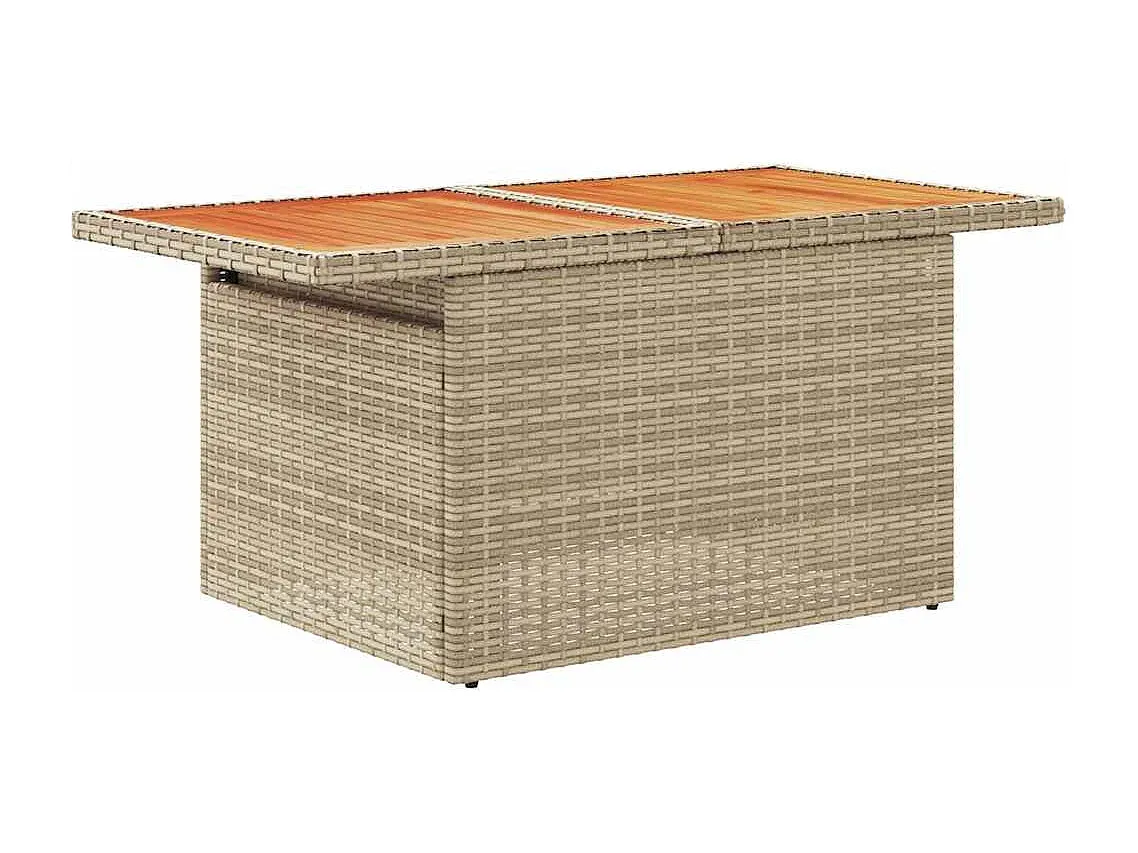 Modulare Garten-Sofagarnitur mit Kissen Beige
