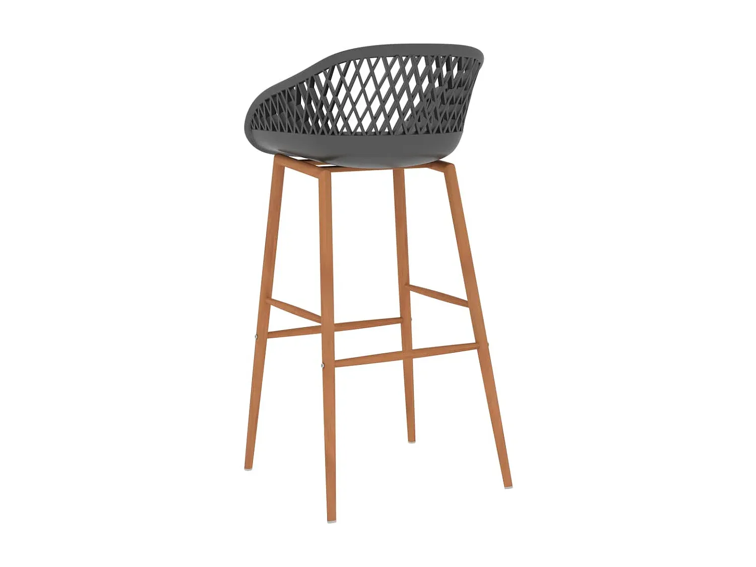 Verstellbare Küchenhocker in Grau, 2er Set