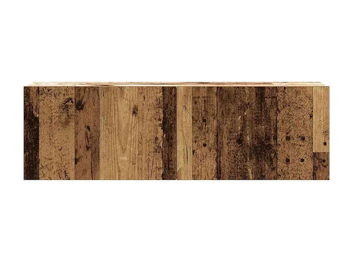 TV-Schrank-Set zur Wandmontage in Altholzoptik