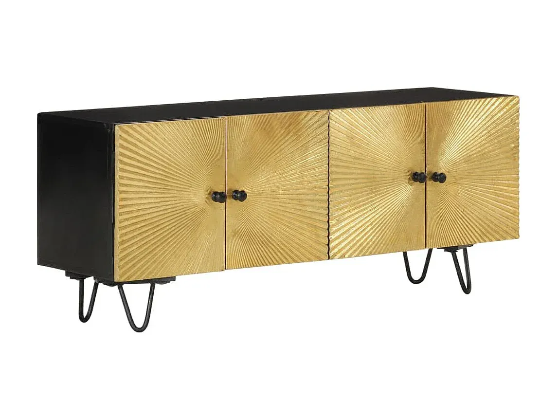 Fernsehschrank aus Mangoholz, 110x30x45 cm