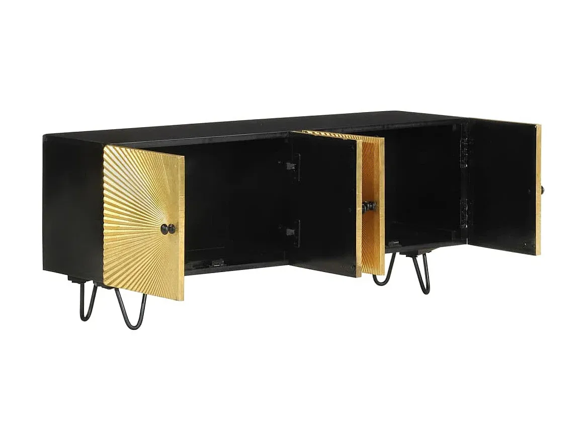 Fernsehschrank aus Mangoholz, 110x30x45 cm