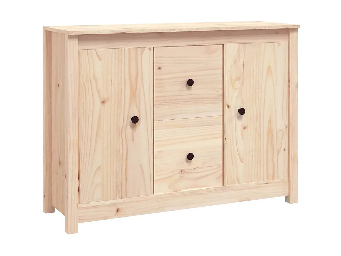 Rustikales Sideboard aus Massivholz Kiefer 100x35x74 cm