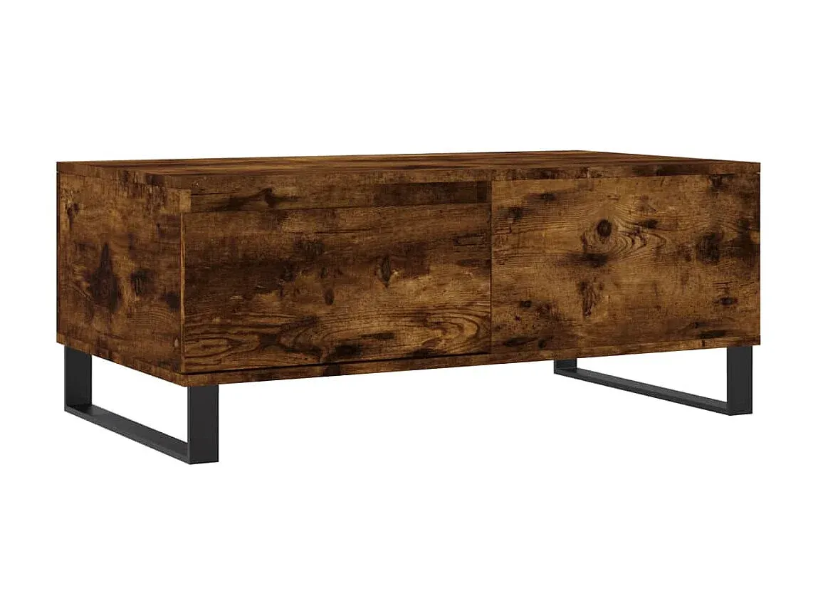 Moderner Couchtisch aus Räuchereiche 90x50x36,5 cm