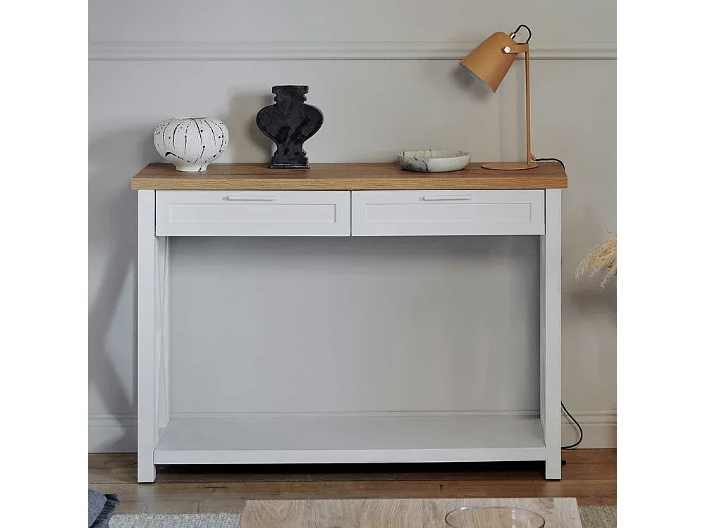 Rustikaler Flur-Tischkonsole, Vintage-Stil, 77 cm Höhe