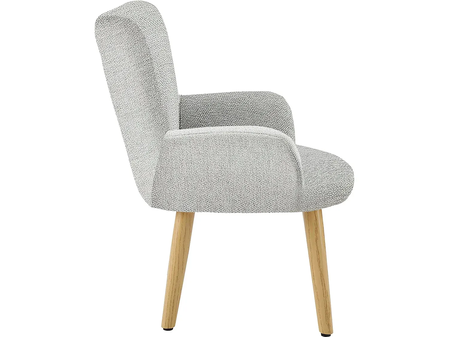 Bequemer Kinderstuhl aus grauem Stoff