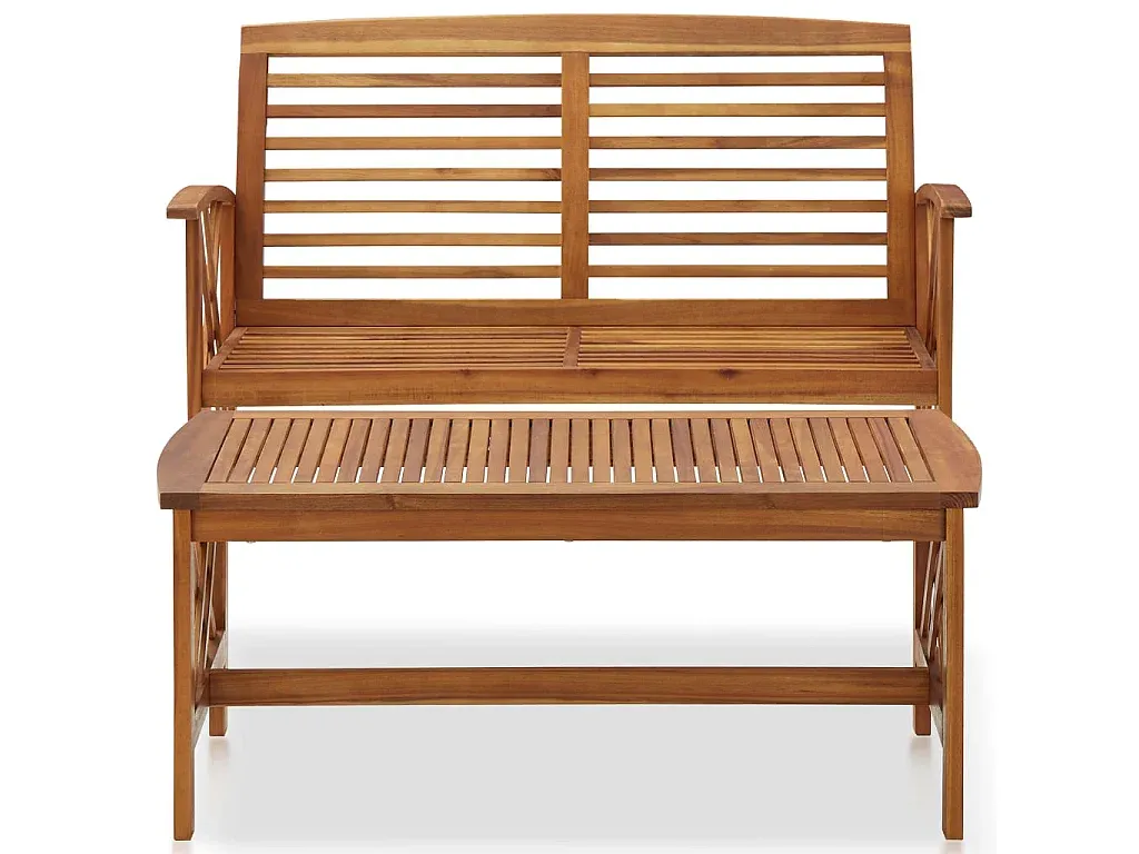 2-teiliges Gartenmöbel-Set aus Akazienholz