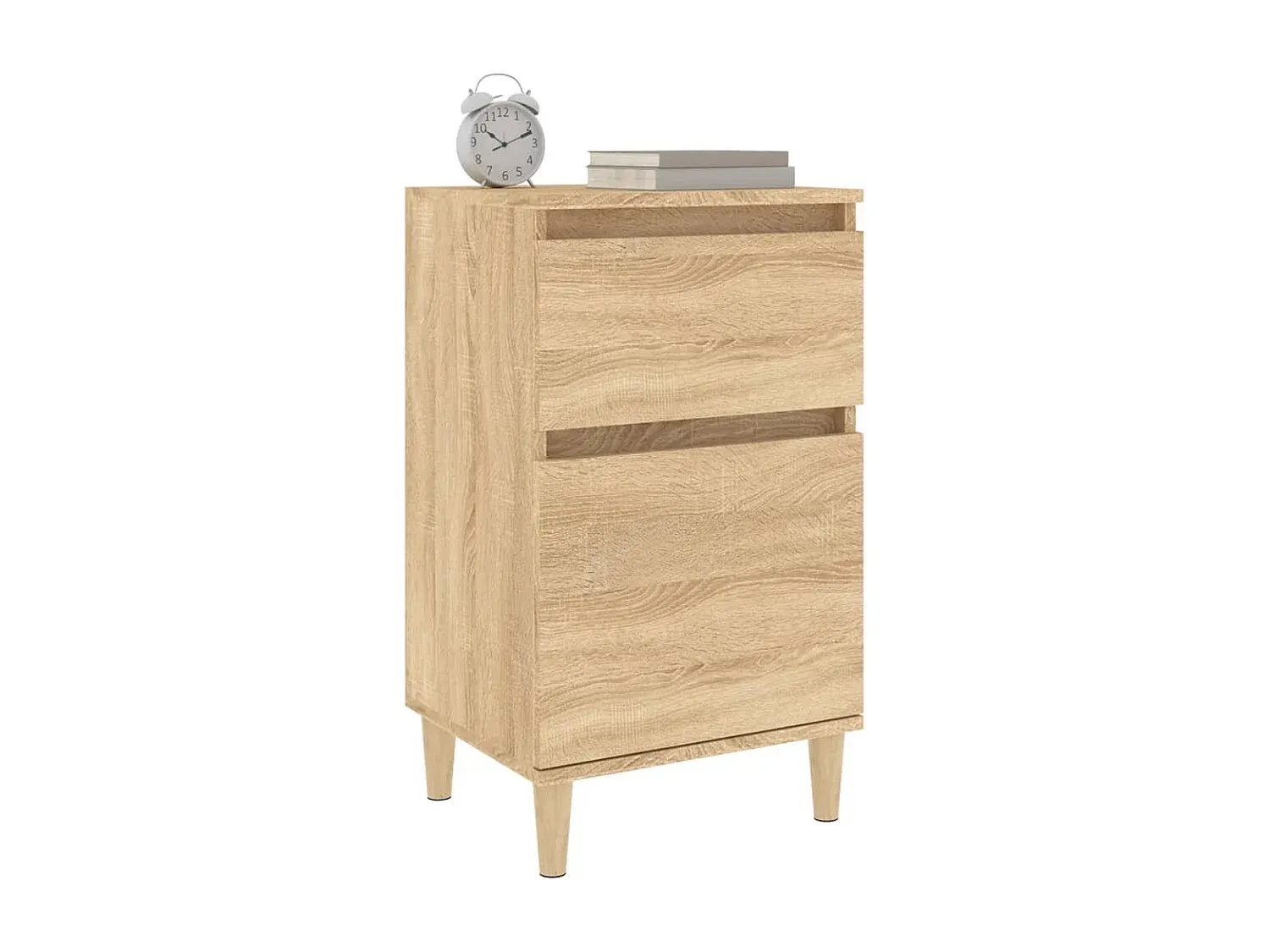 Moderner Nachttisch in Sonoma-Eiche 40x35x70 cm