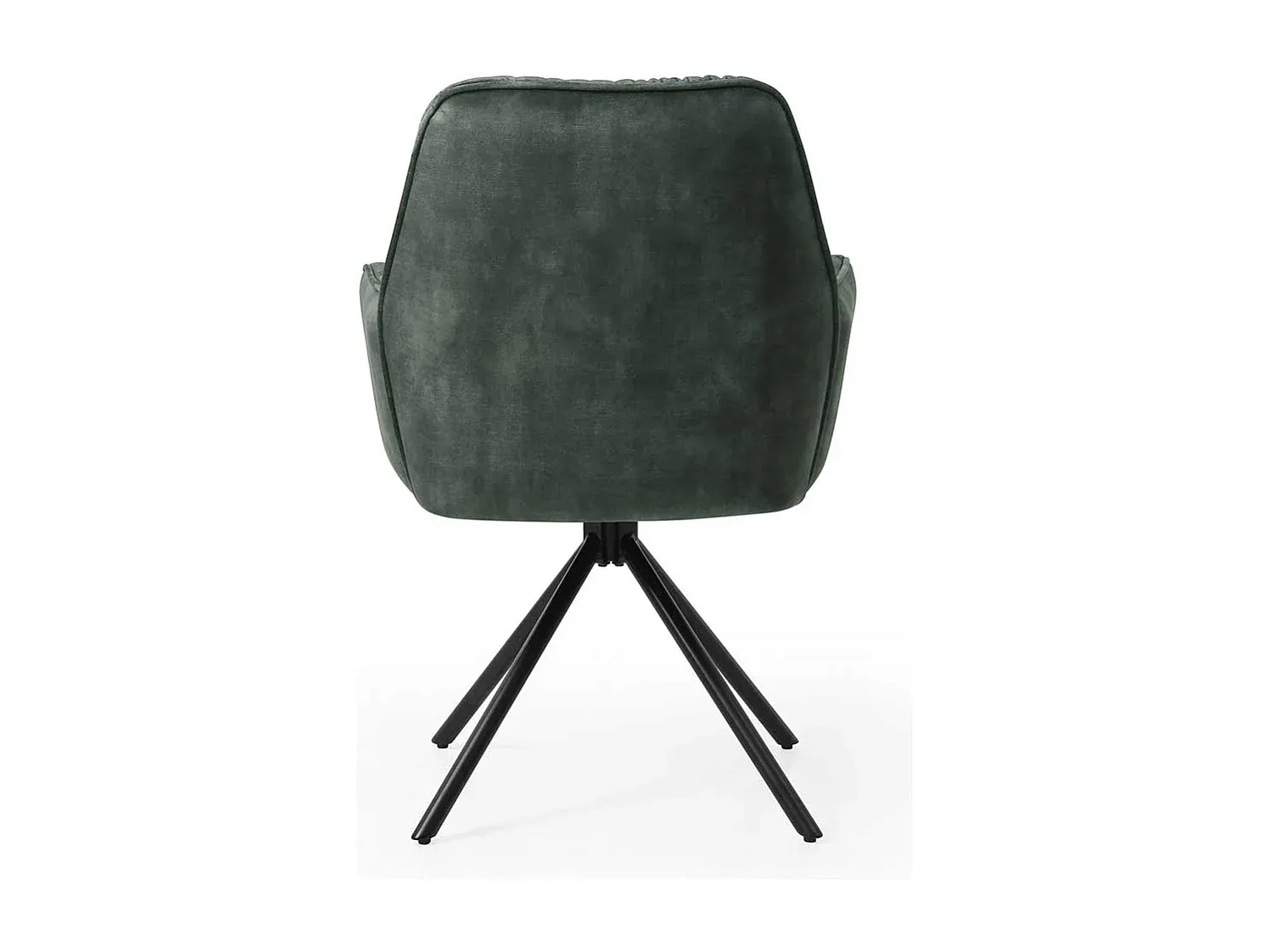 Moderner drehbarer Stuhl in Dunkelgrün und Schwarz