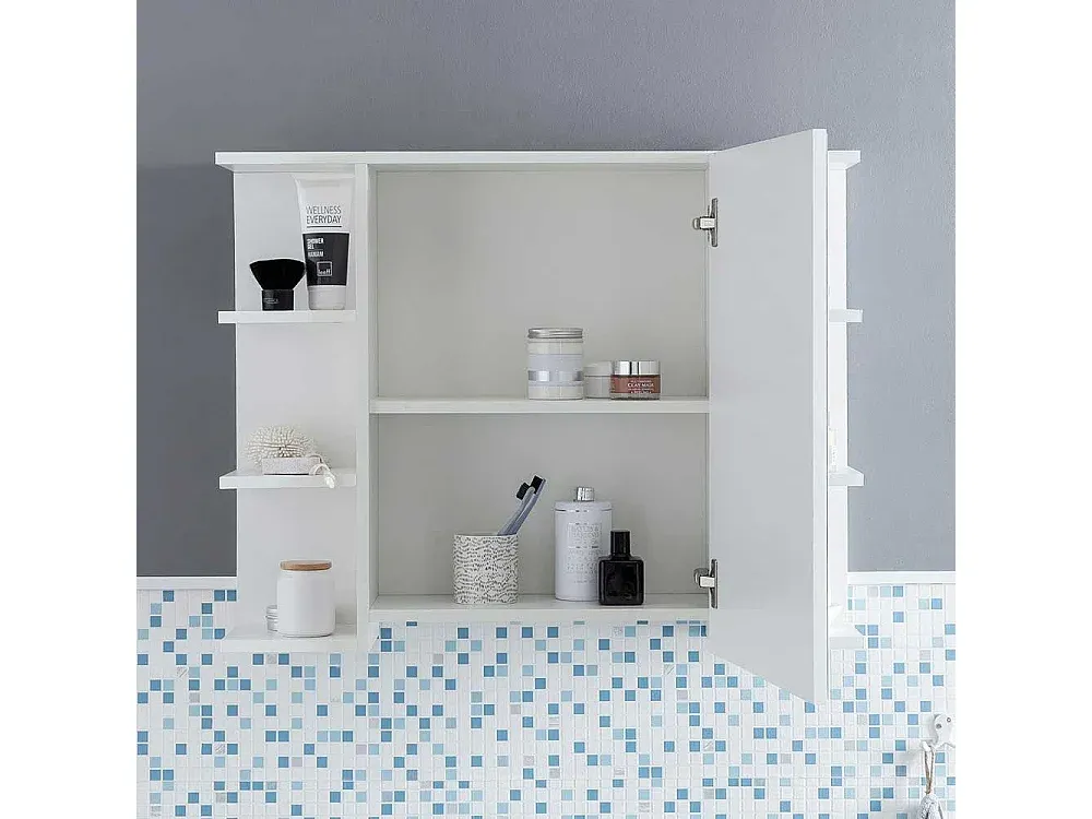Praktischer Badezimmerspiegelschrank 80 cm einflügelig