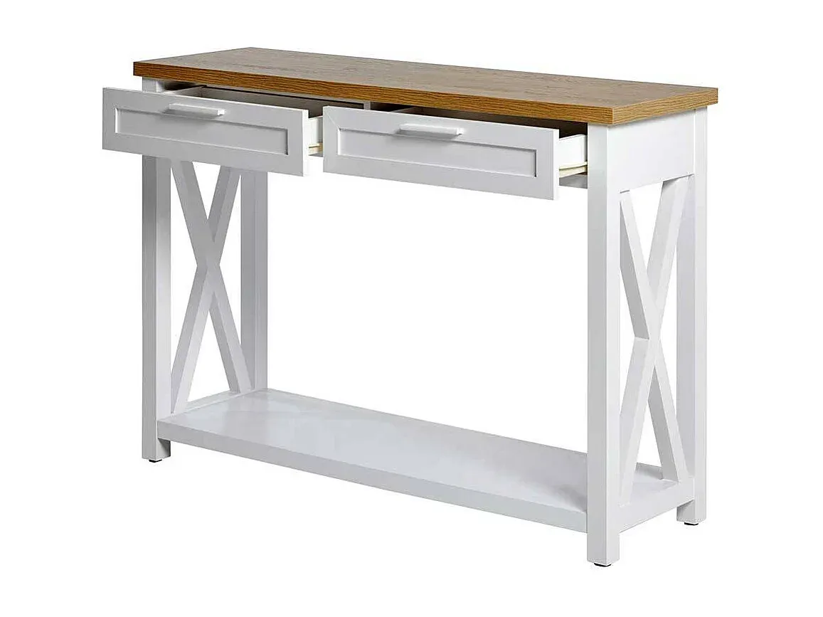 Rustikaler Flur-Tischkonsole, Vintage-Stil, 77 cm Höhe