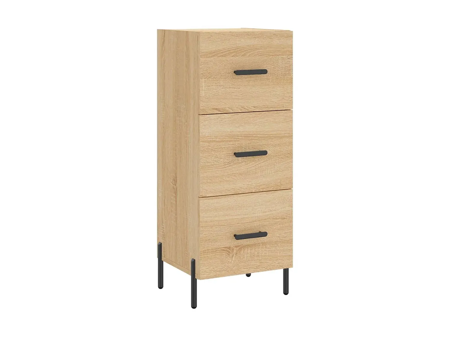 Eleganter Hochschrank aus Sonoma-Eiche Holzwerkstoff 34,5x34x180 cm