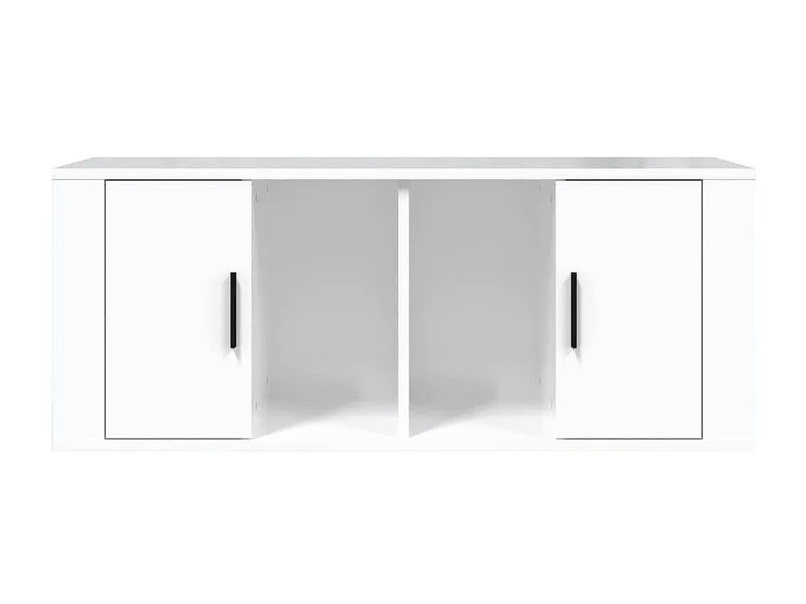 Moderner TV-Schrank in Hochglanz-Weiß