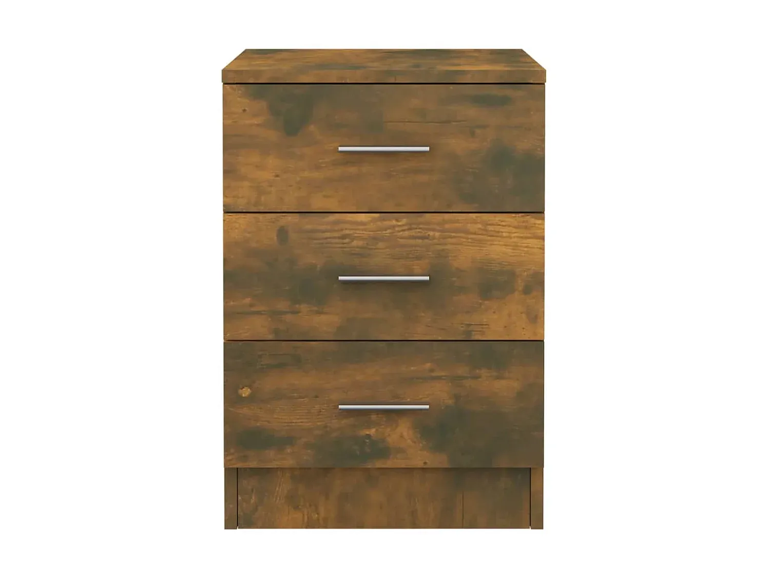 Nachttisch-Set aus Holzwerkstoff, Räuchereiche, 38x35x56 cm