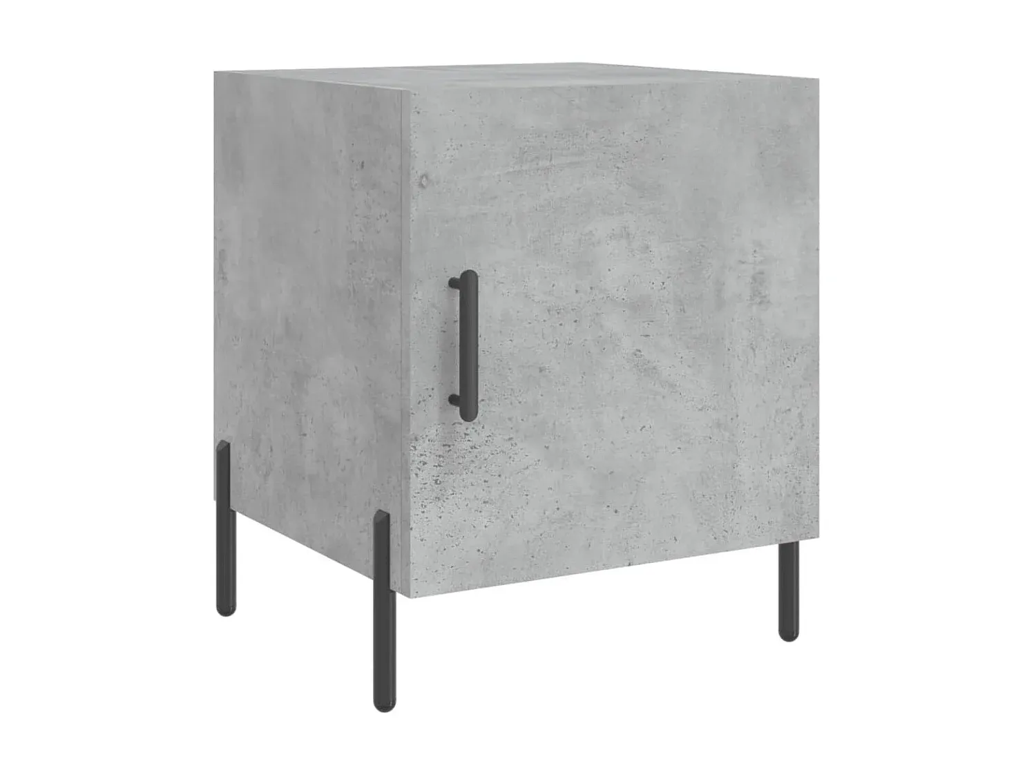Modernes 2er-Set Nachttische in Betongrau aus Holzwerkstoff