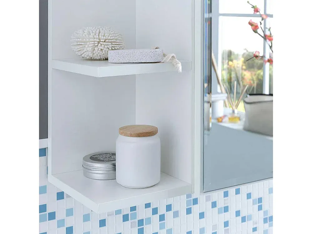 Praktischer Badezimmerspiegelschrank 80 cm einflügelig