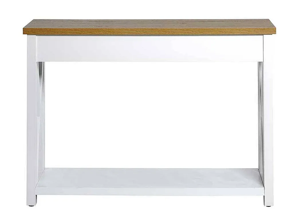 Rustikaler Flur-Tischkonsole, Vintage-Stil, 77 cm Höhe