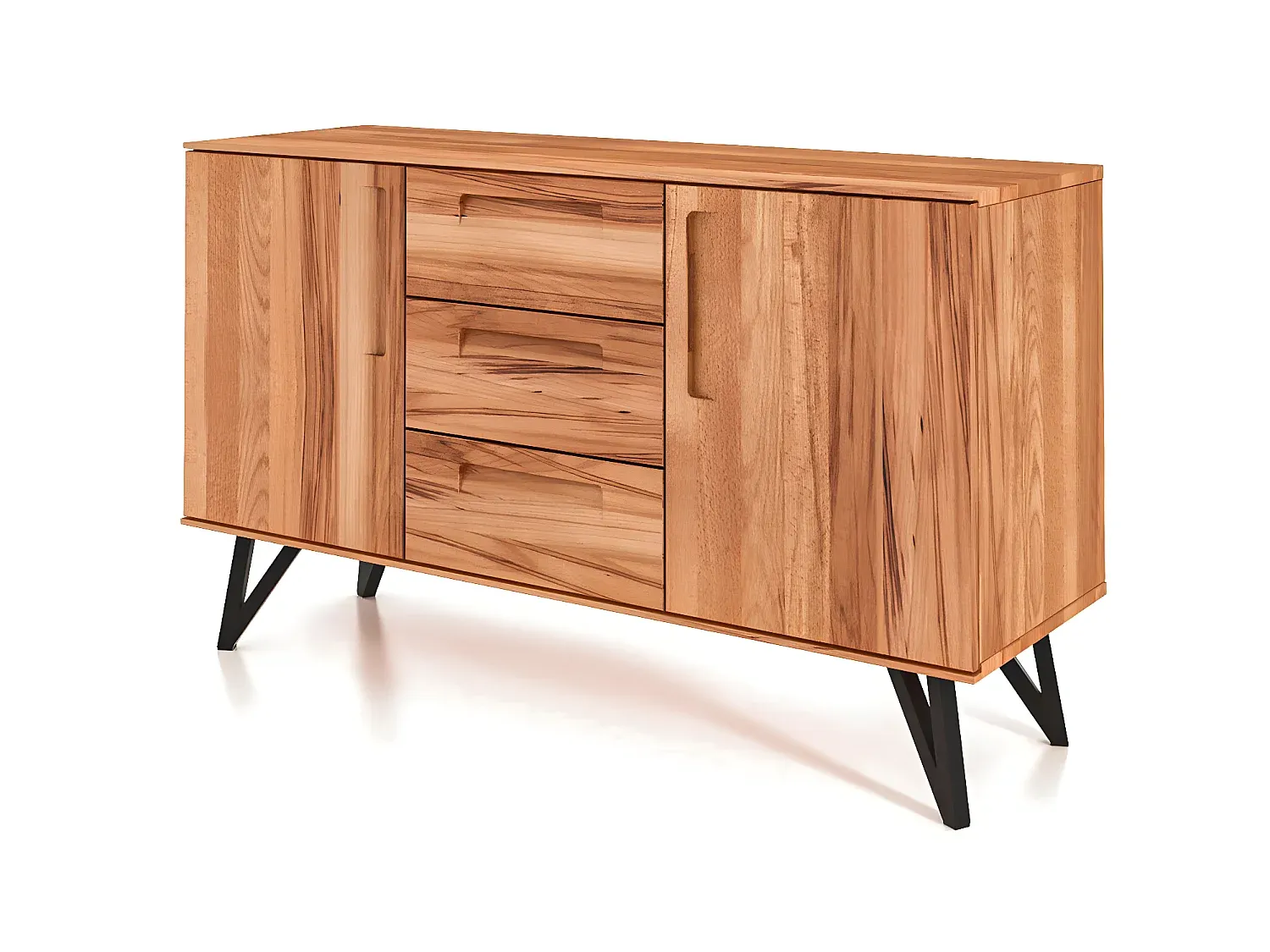 Massivholz Kommode aus Kernbuche, naturgeölt