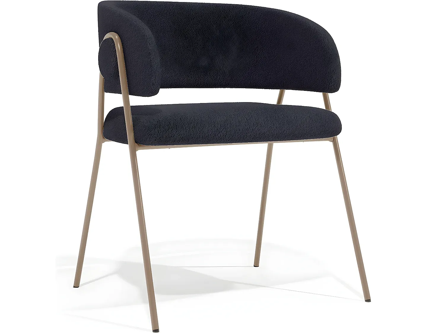 Moderner Esszimmerstuhl mit Stoffbezug