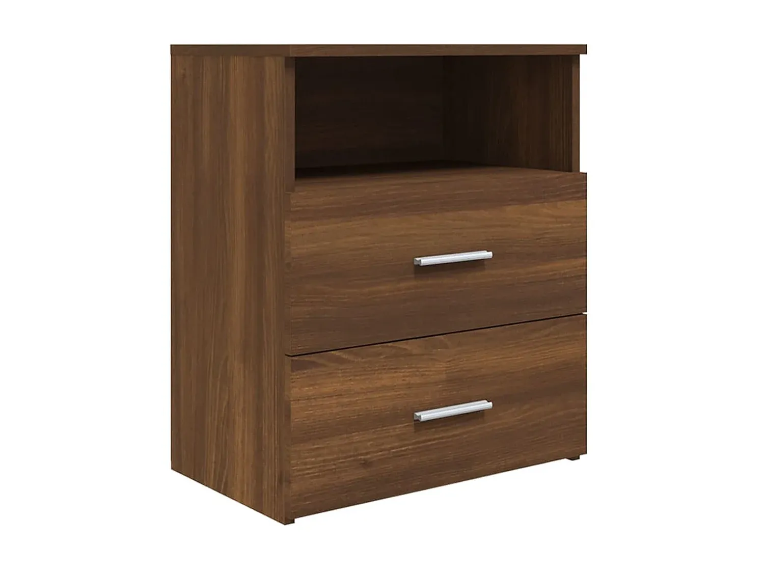 2er-Set Moderne Nachttische in Eichen-Optik