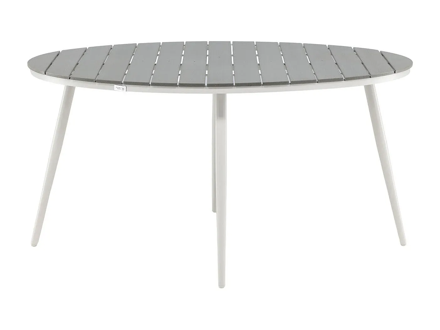 Moderner Esstisch in Weiß und Grau, 150 cm