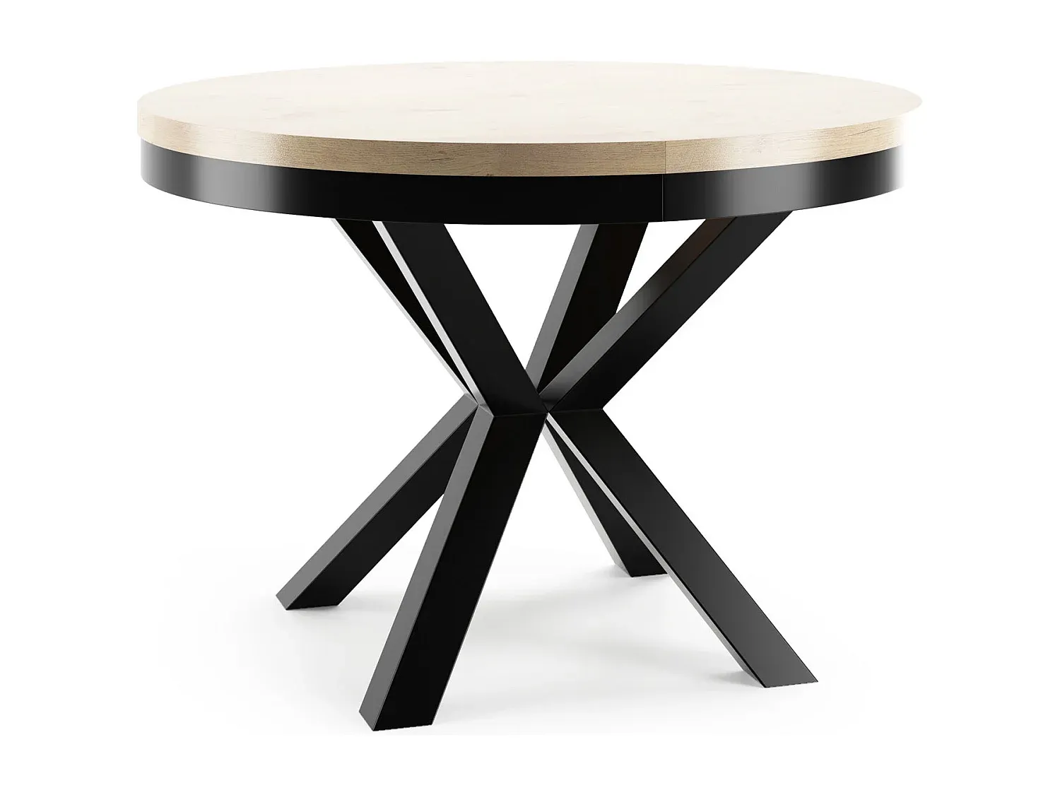 Moderner Esstisch aus Steinoptik in Schwarz