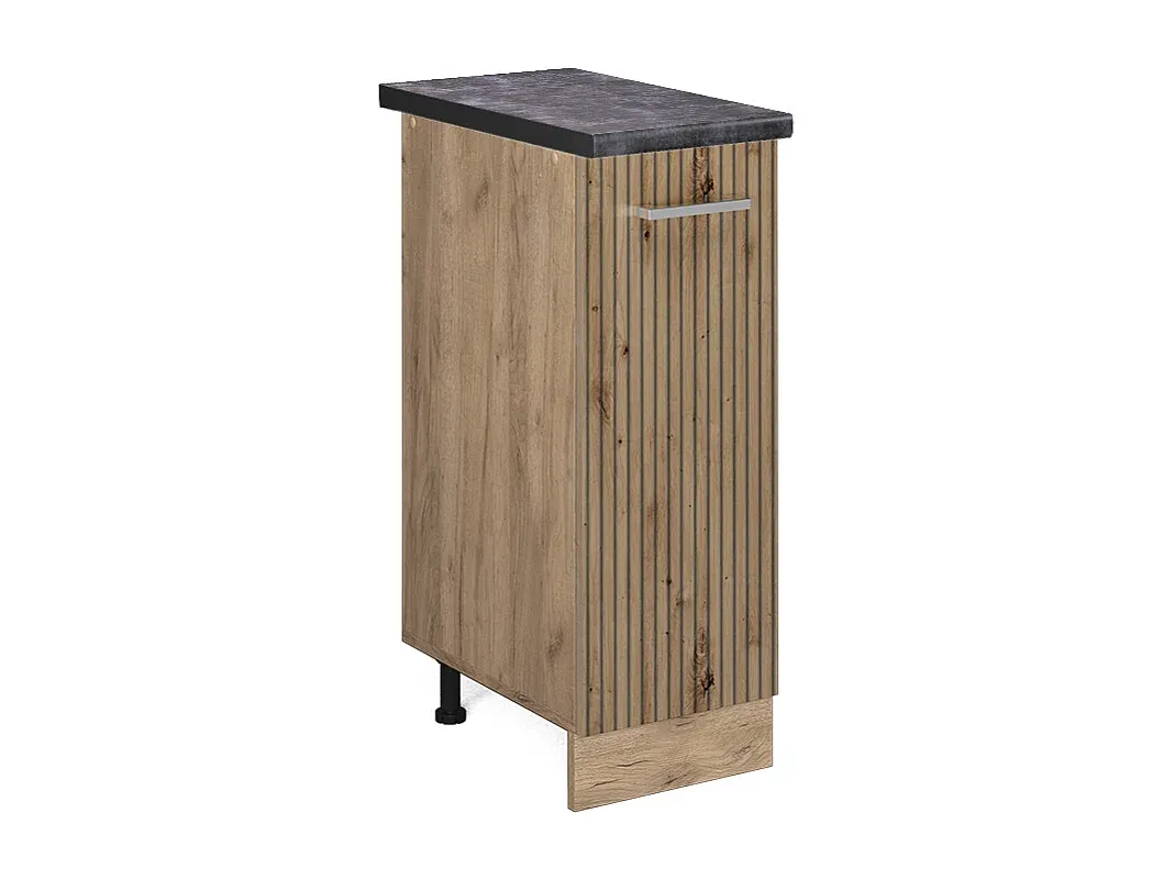 Hochglanz Küchenschrank in Rot 30x60x81.6