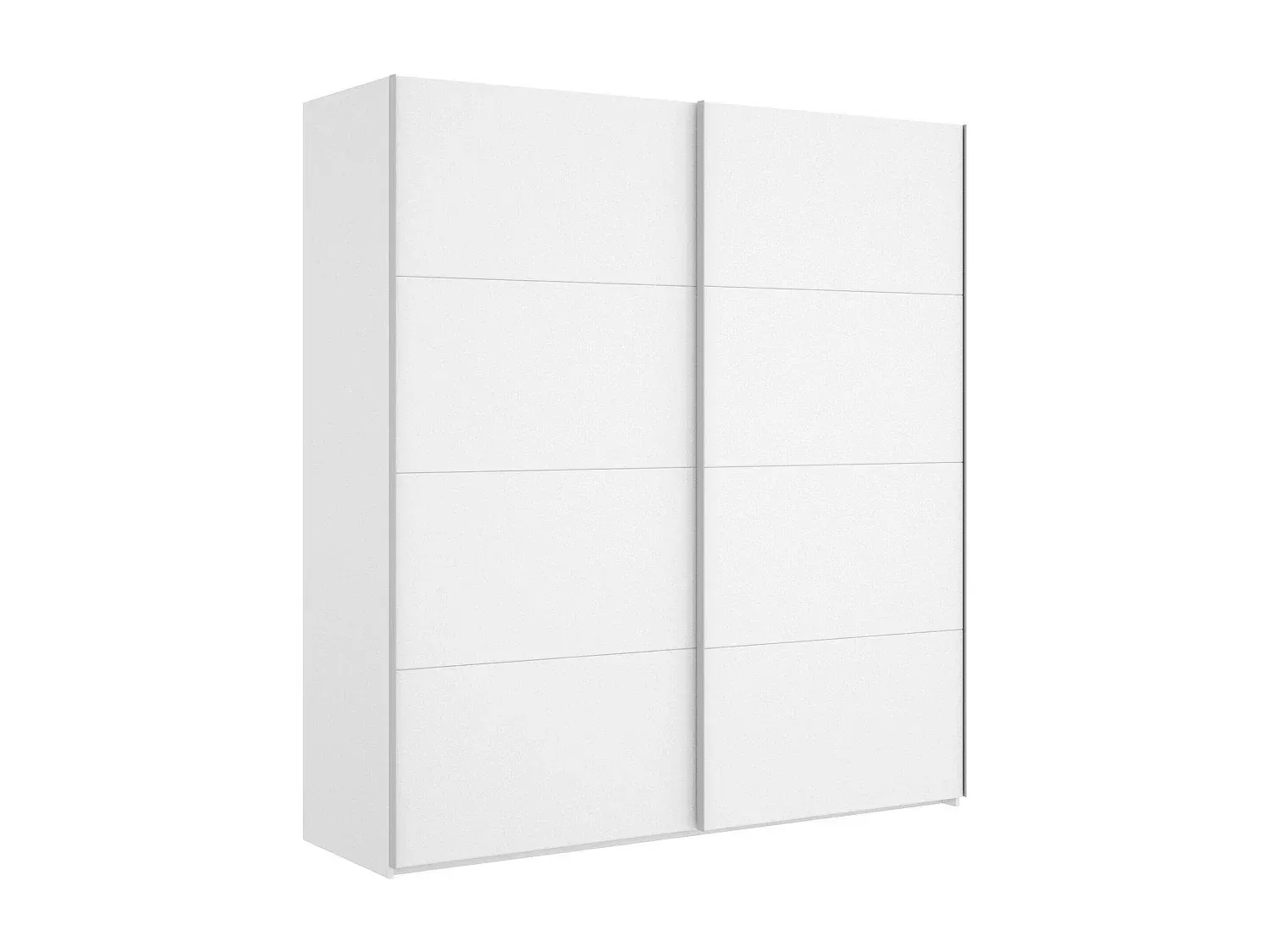 Großer weißer Kleiderschrank mit Schiebetüren 180x65x204 cm