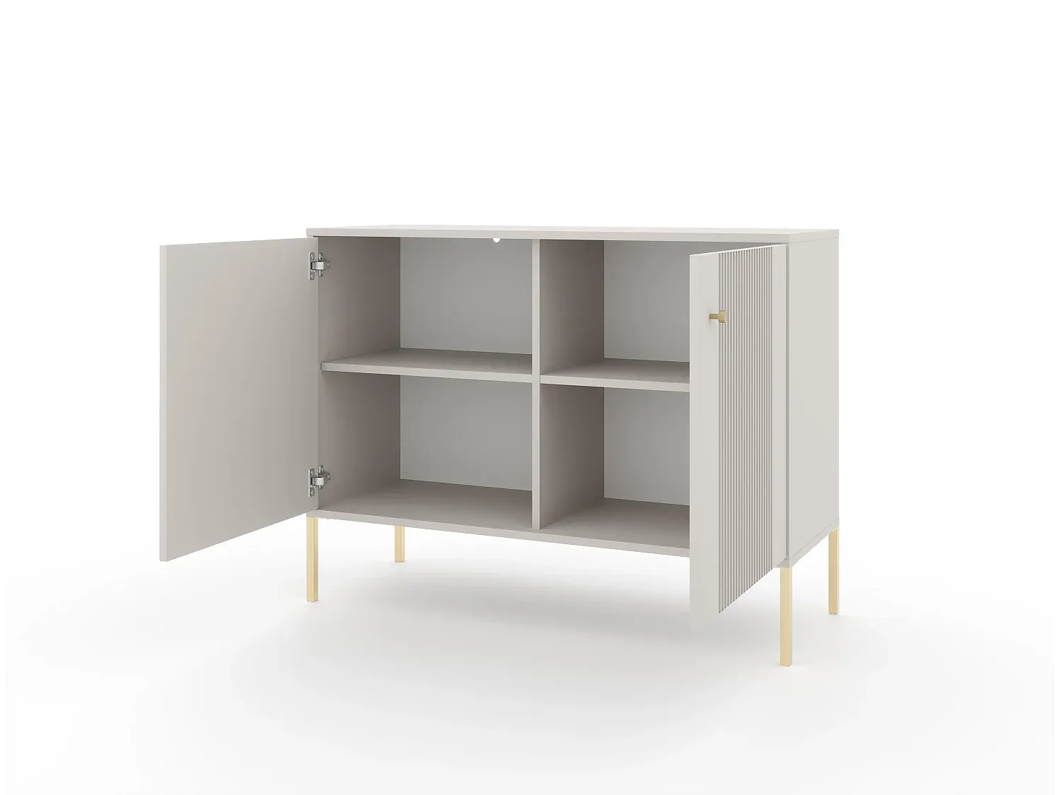 Elegantes Sideboard mit zwei Türen in Beige