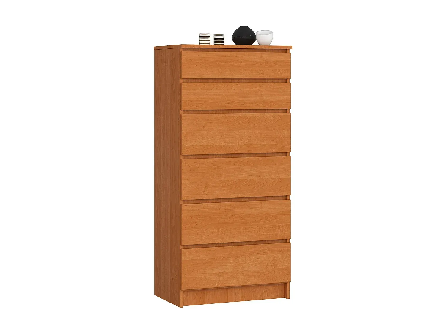 Kompakte Kommode mit 6 Schubladen, 60 cm