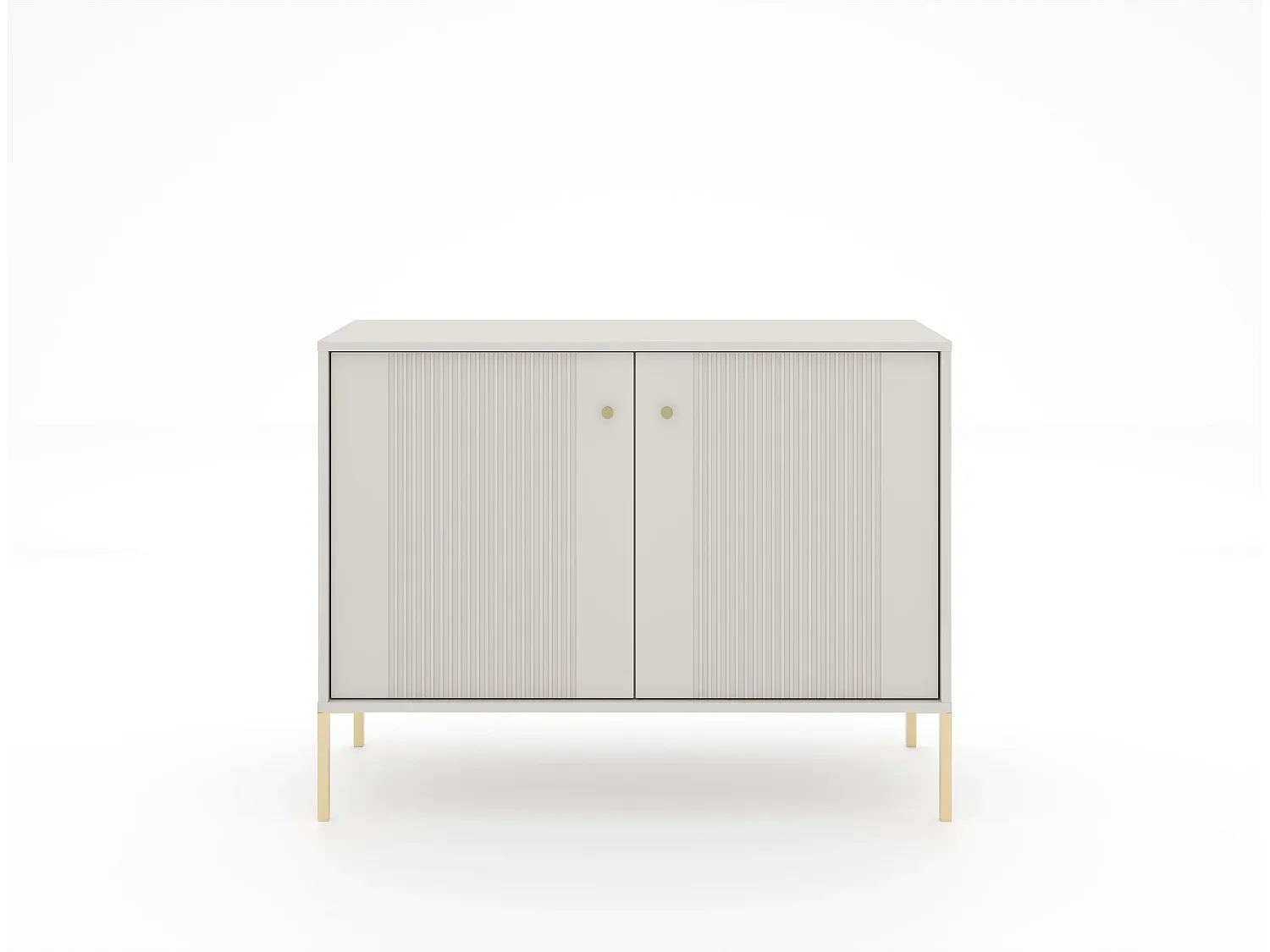 Elegantes Sideboard mit zwei Türen in Beige