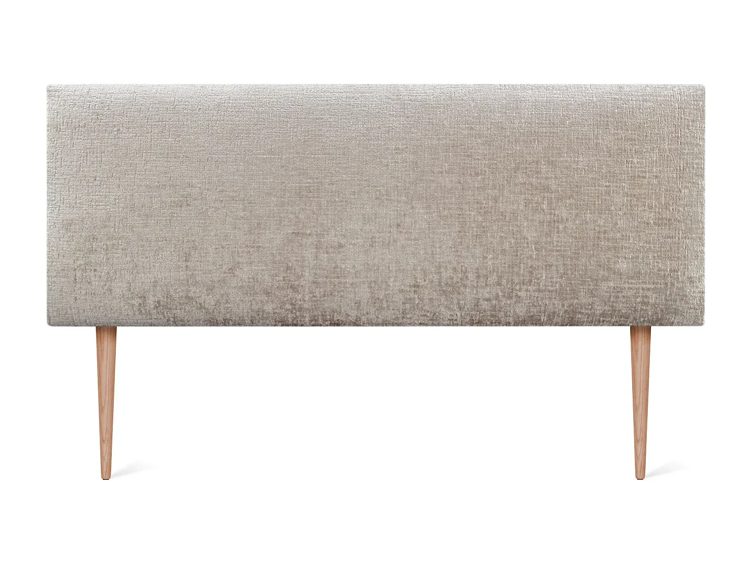 Naturwolle Kopfteil 150 x 115 cm mit Bettbeinen - Beige