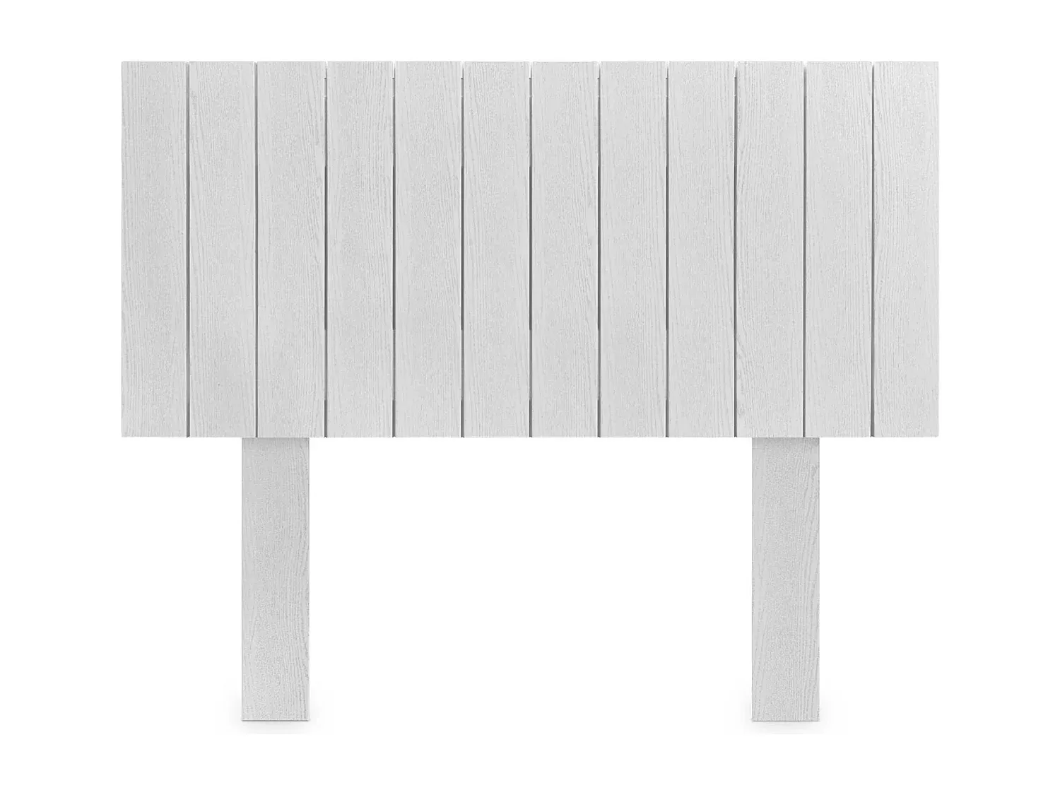 Kopfteil aus recyceltem Holz im vertikalen Design, 90 x 115 cm, weiß