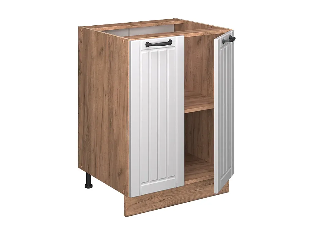 Weißer Landhausstil Küchenunterschrank 60x60x82