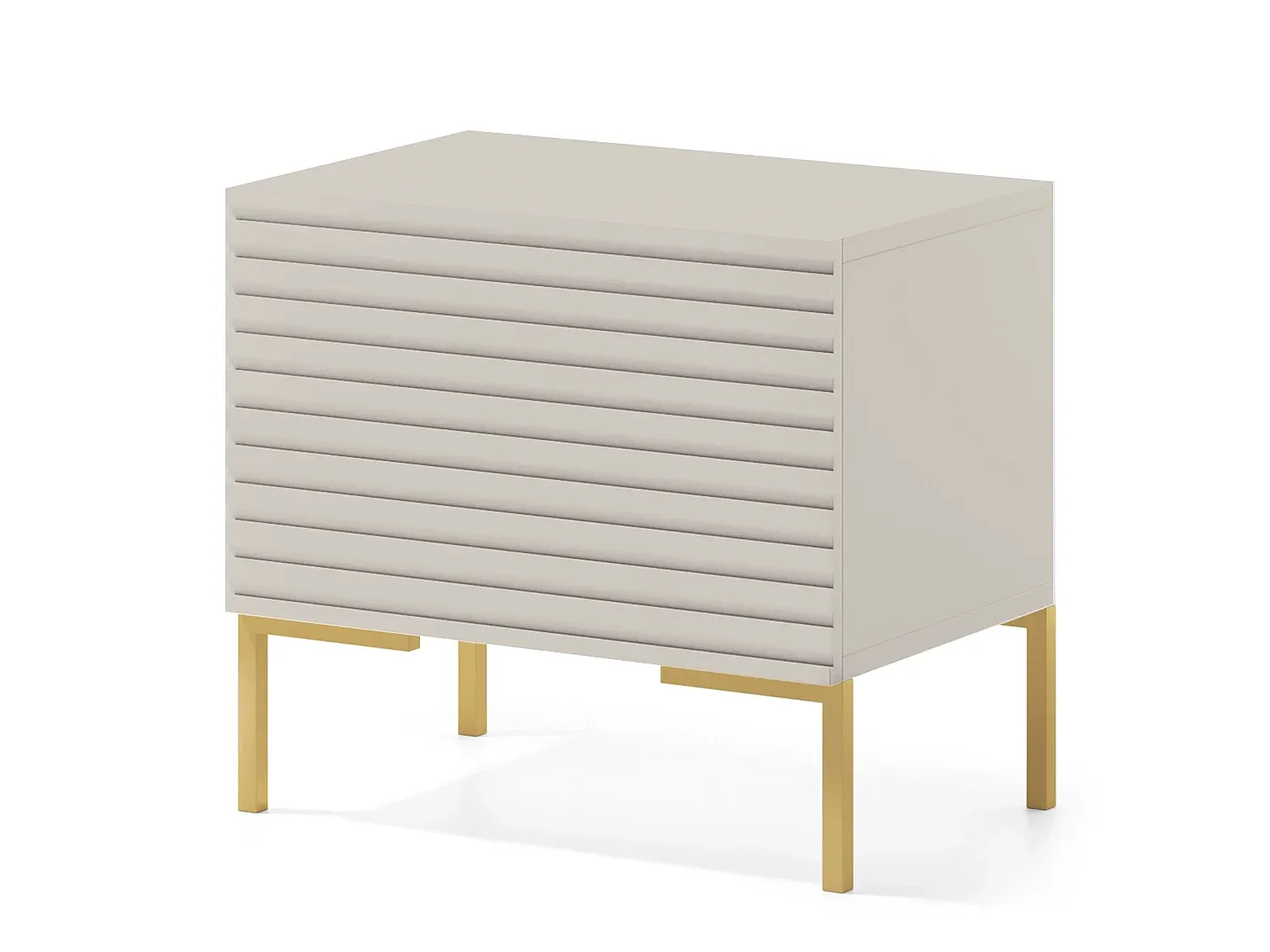 Moderner Nachttisch in Graubeige