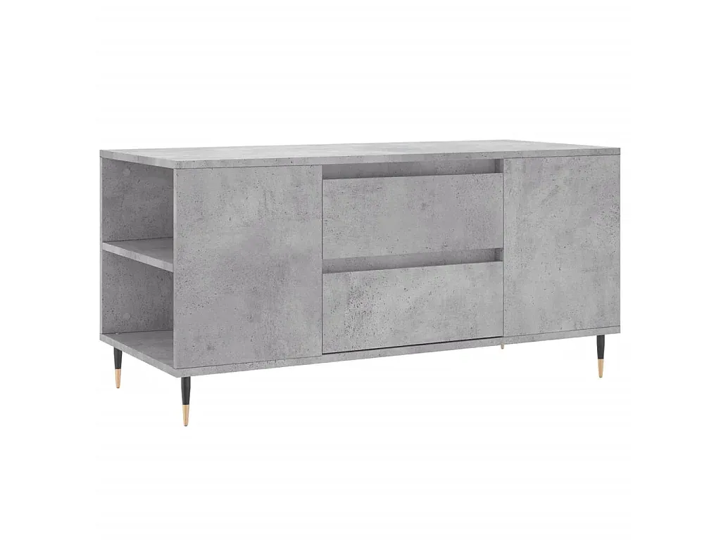 Moderner Couchtisch in Betongrau, 102x44,5x50 cm