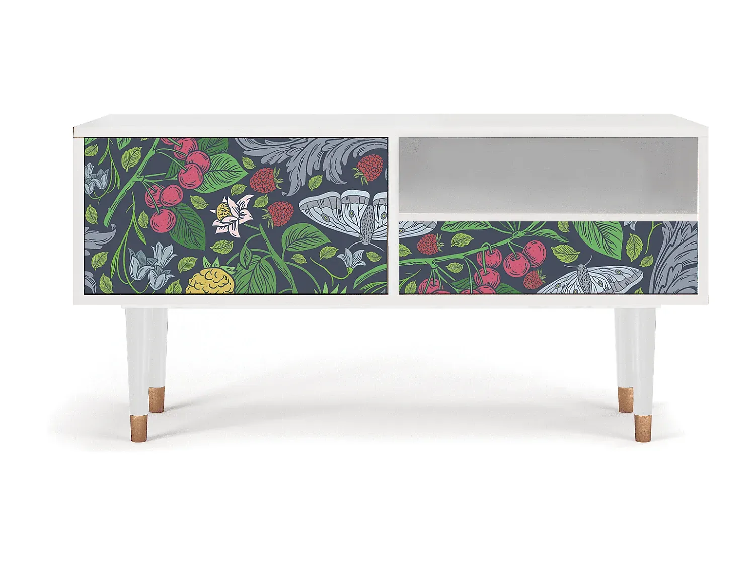 Fernsehtisch - Kompakte Eleganz in Weiß