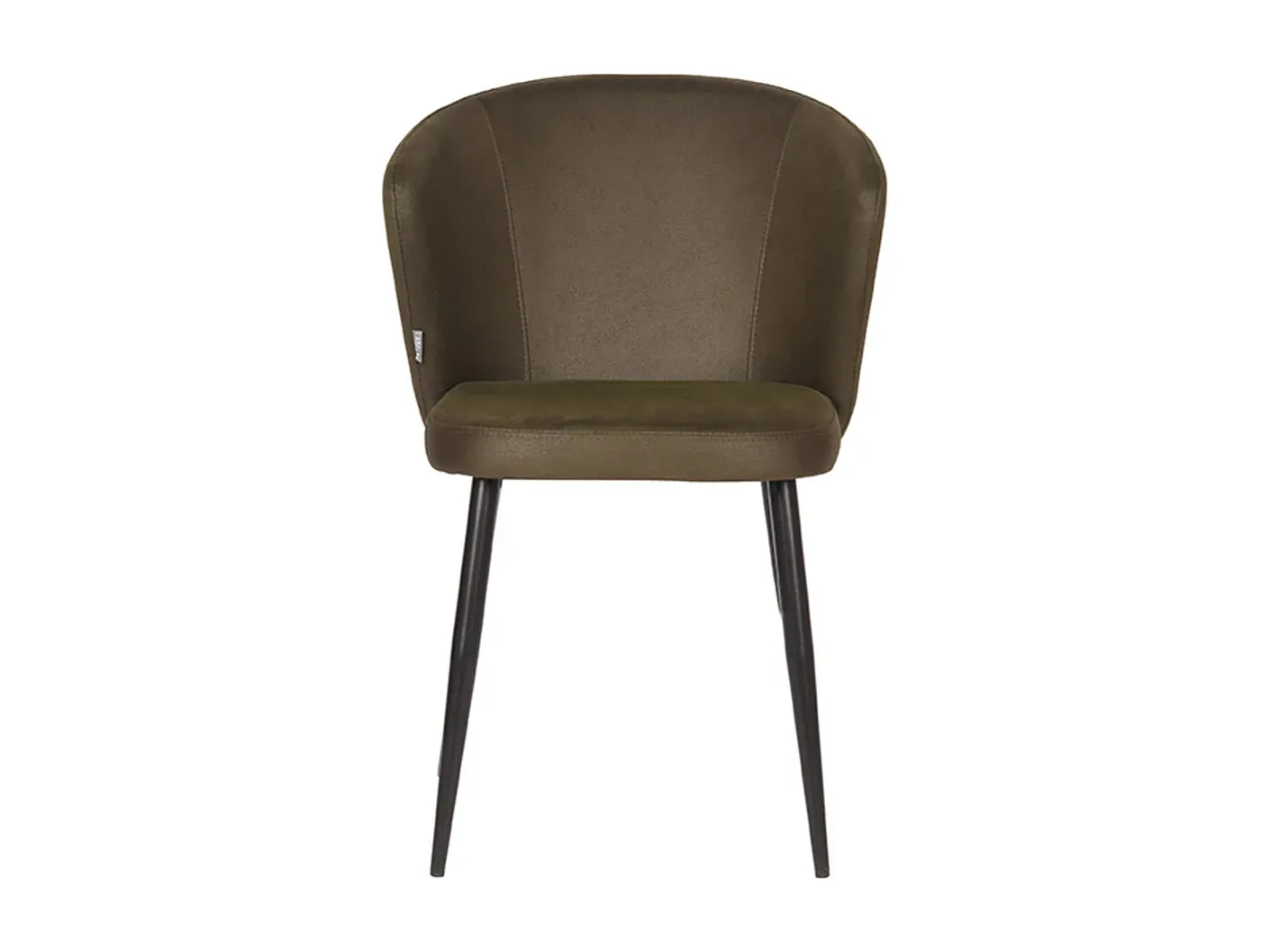 Moderner Esszimmerstuhl aus Mikrofaser im 2er-Set