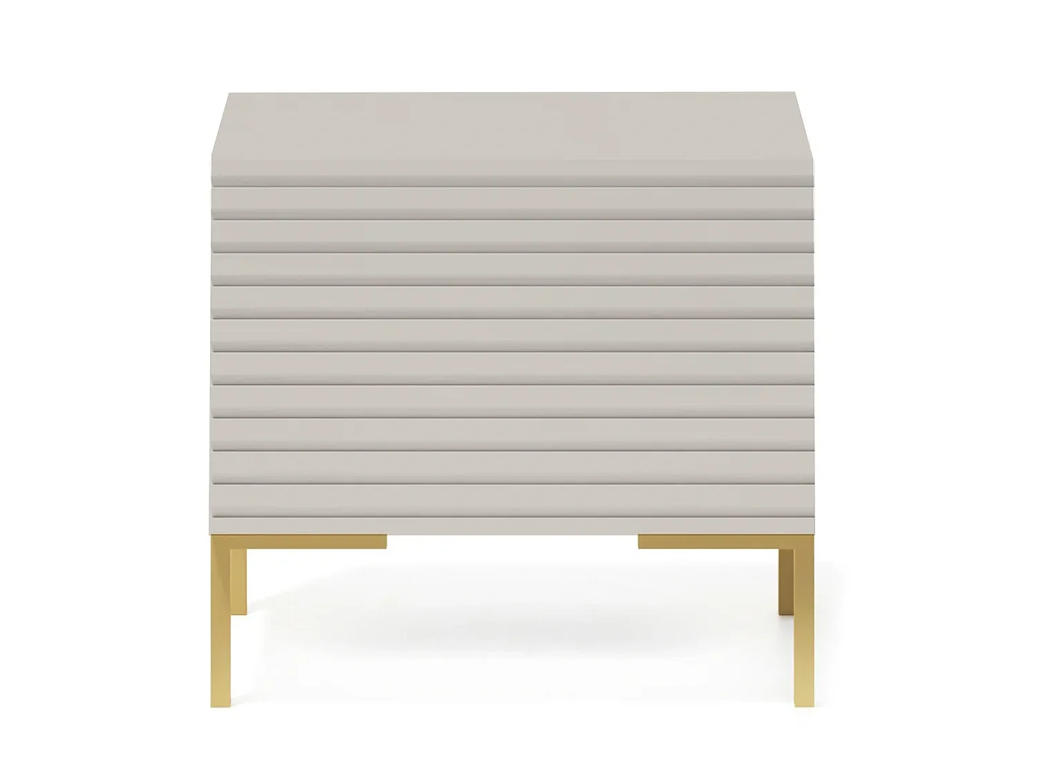 Moderner Nachttisch in Graubeige