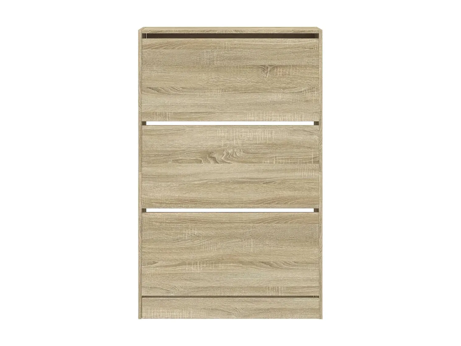 Platzsparender Schuhschrank aus Holzwerkstoff, Sonoma-Eiche