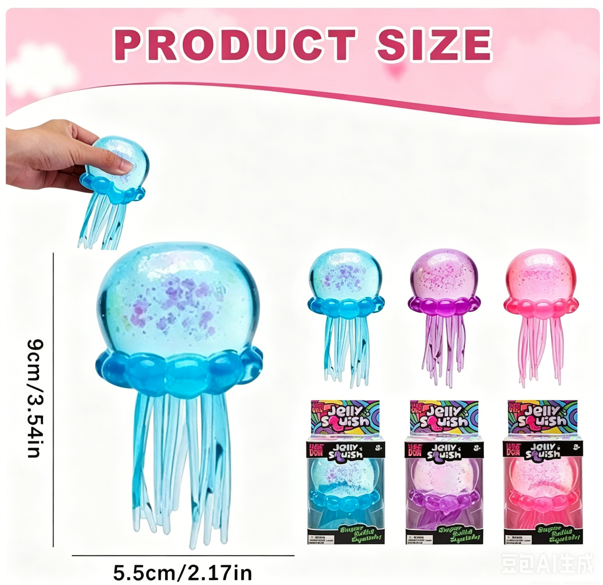 Maltose Jellyfish Squish Toy