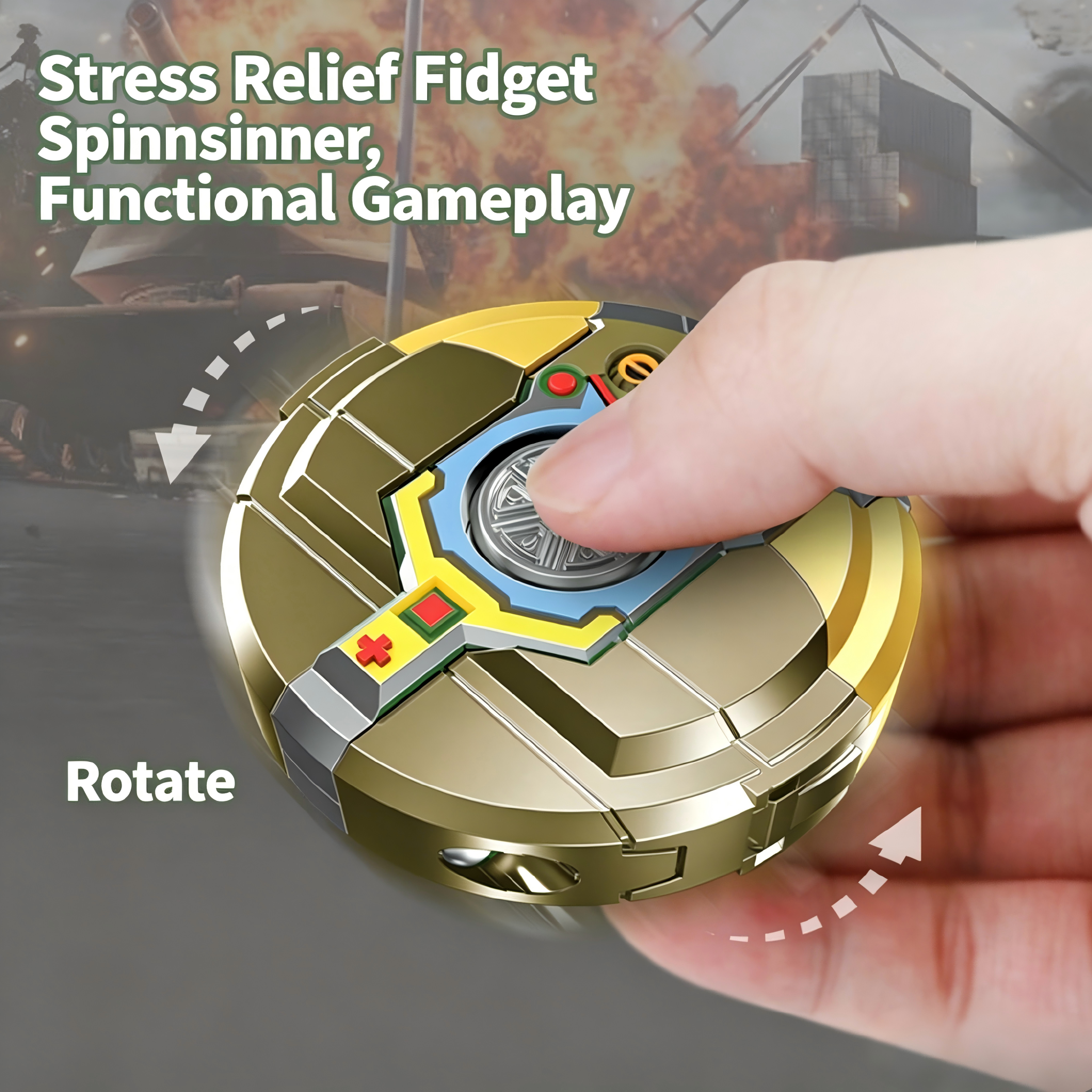 Transformable Robot Fidget Spinner Toy