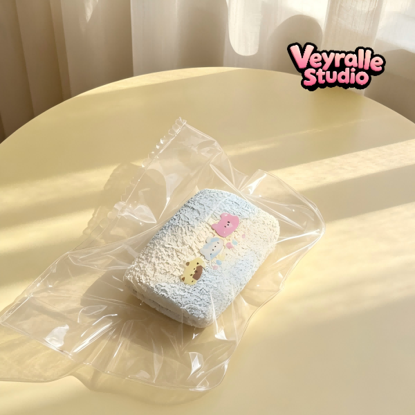 Colorful Circus Linen Drawstring Wrapping Gift Bag