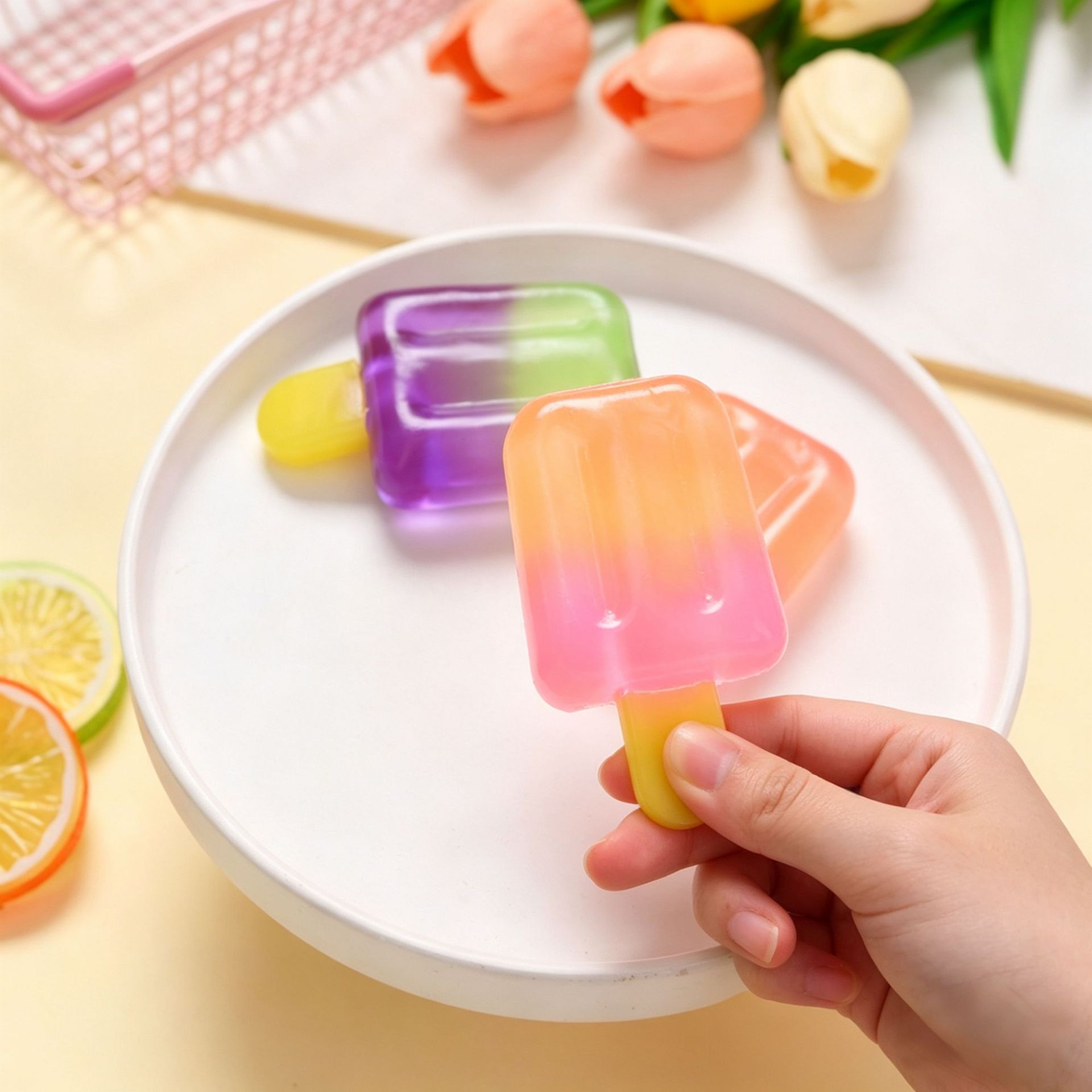 Gradient Popsicle Squishy Toy