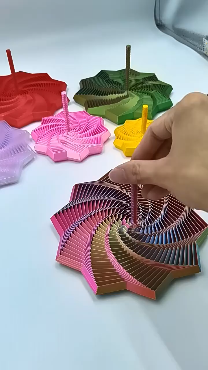3D Printed Spiral Tower Fidget Toy