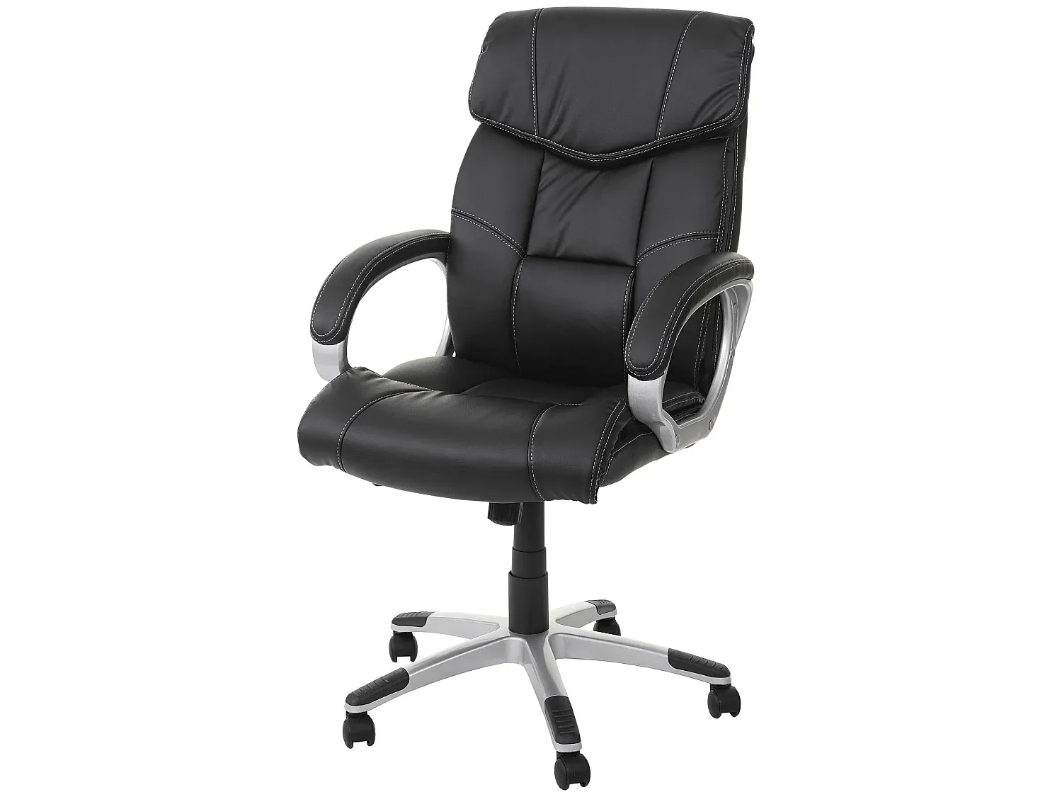 Ergonomischer Drehstuhl für Zuhause und Büro, Schwarz