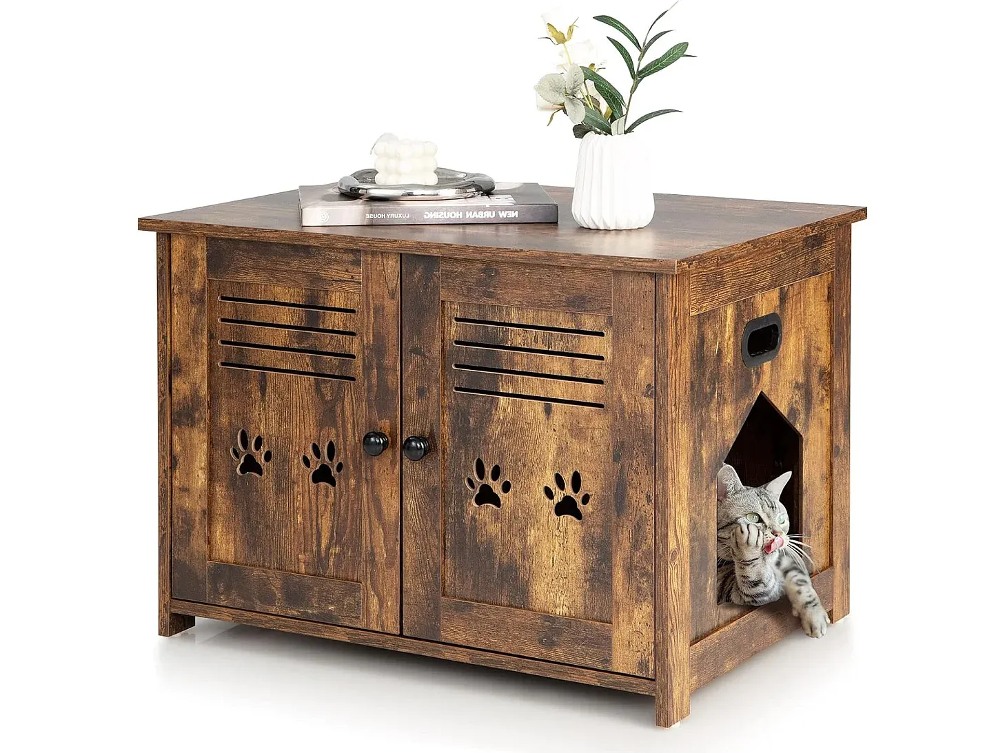 Moderner Beistelltisch mit Stauraum